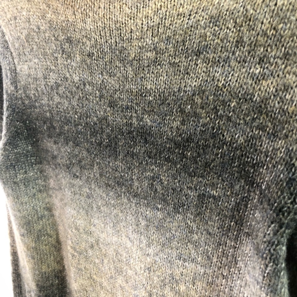 Cynthia Rowley Sweater Dress S Gray Ombre Wool Blend Midi Mock Neck Office Cozy - Picture 14 of 14